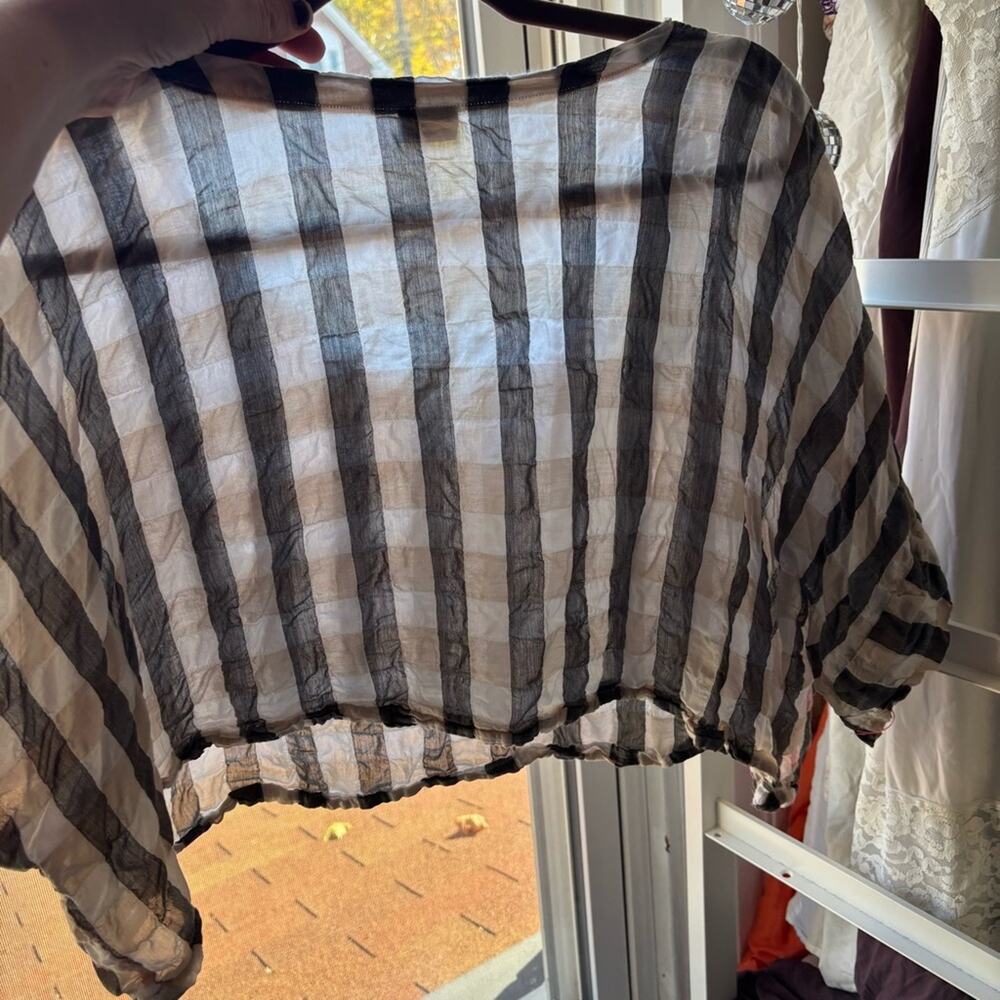 Me Made Crop in‎ Sheer Gingham - Picture 4 of 4